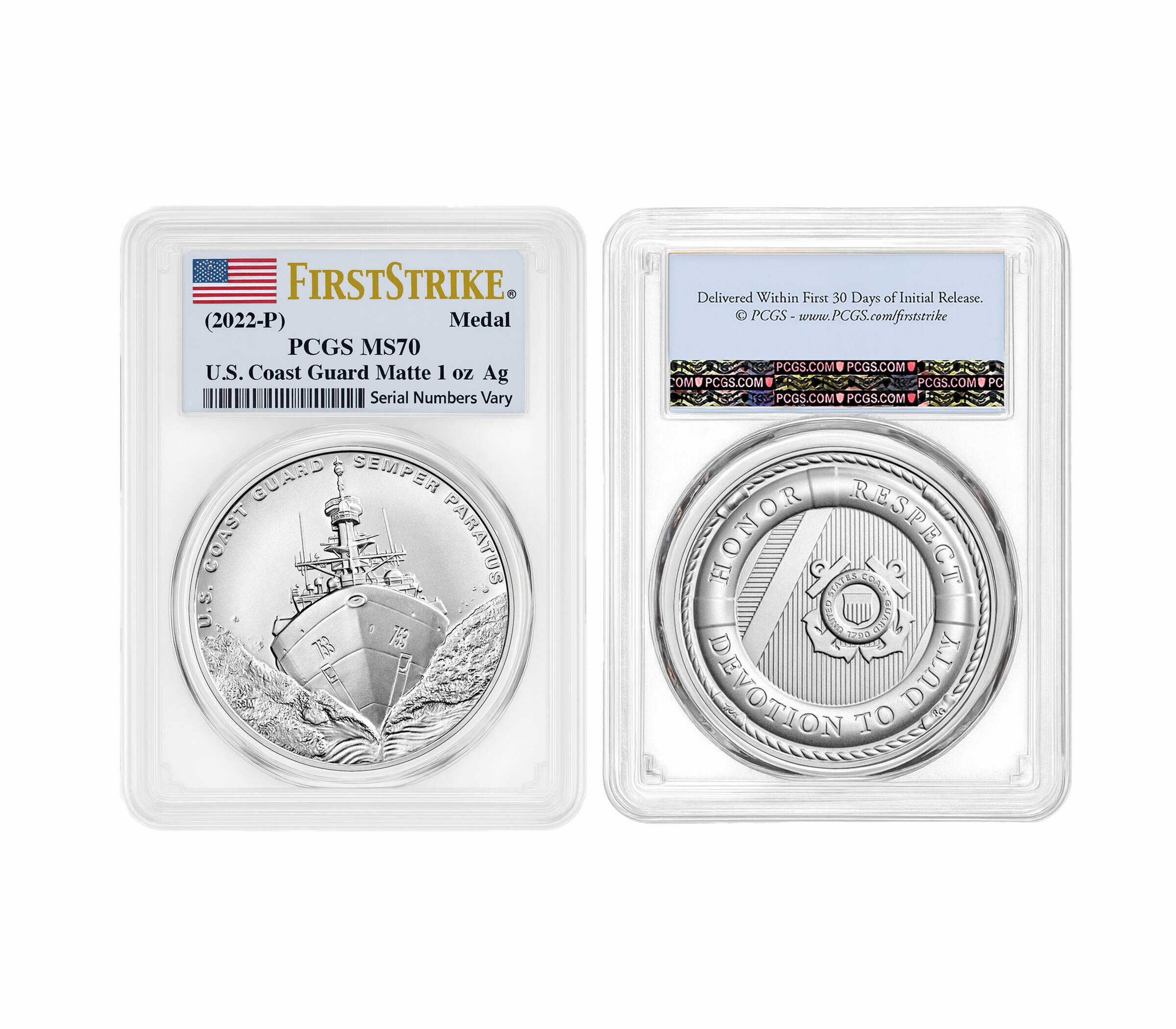 U.S. Coast Guard One-Ounce Silver Medal
