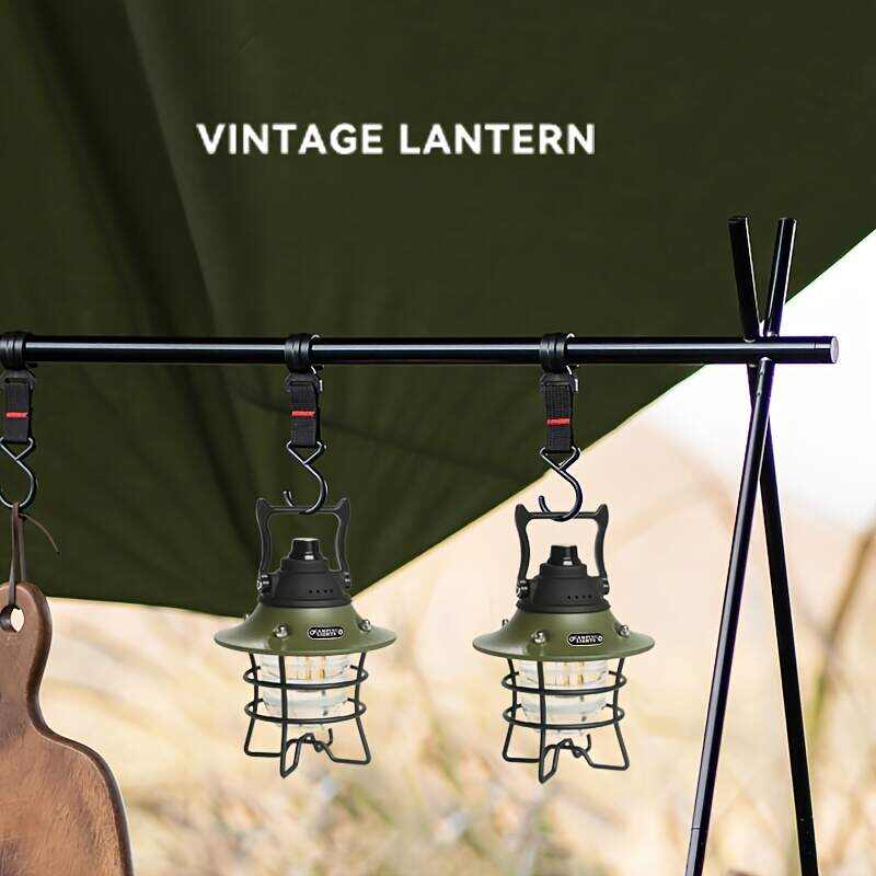 Camping Lantern, 5000mAh Dimmable LED Retro Lantern