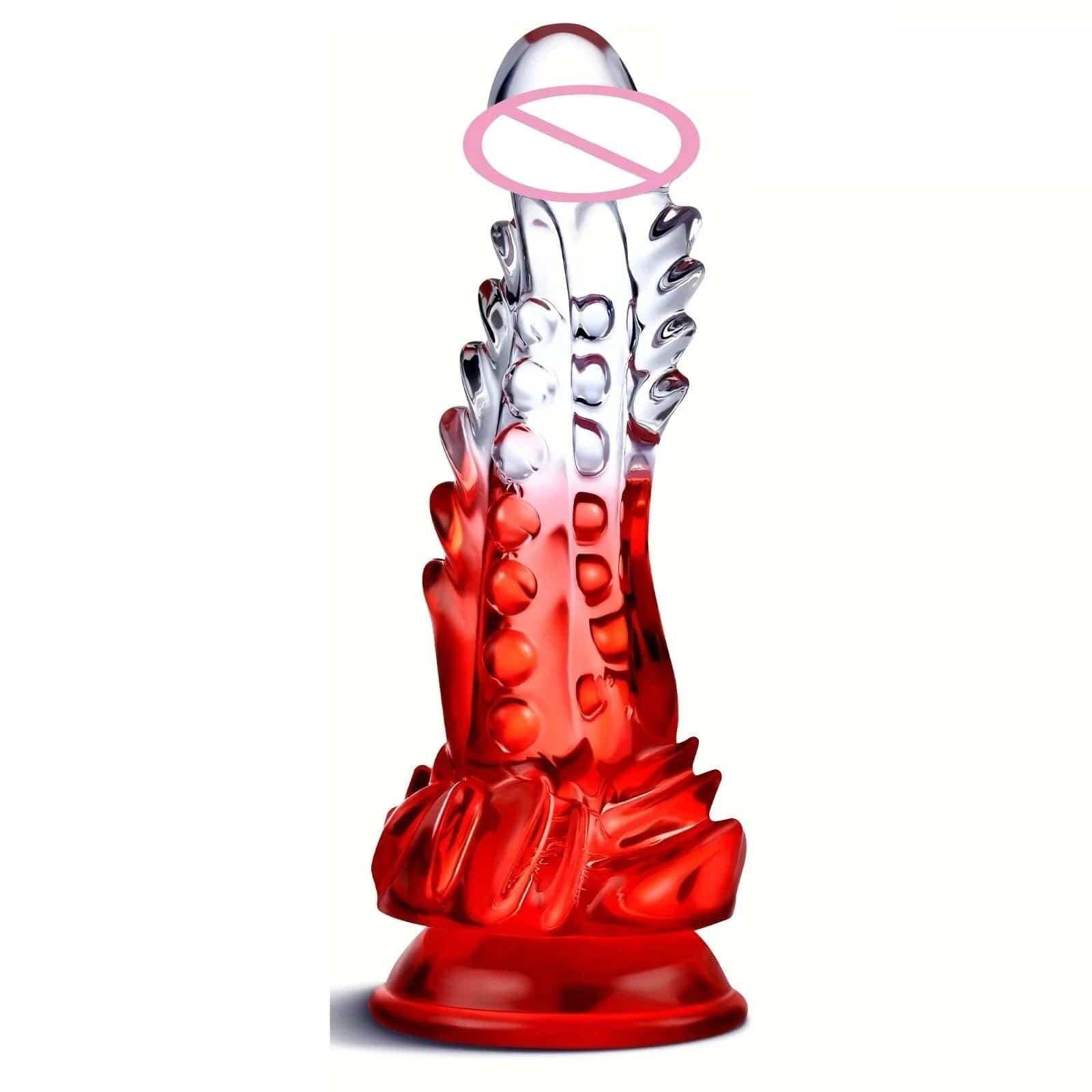 Clear Monster Dildo – Huge Realistic G-Spot Stimulator with Suction Cup