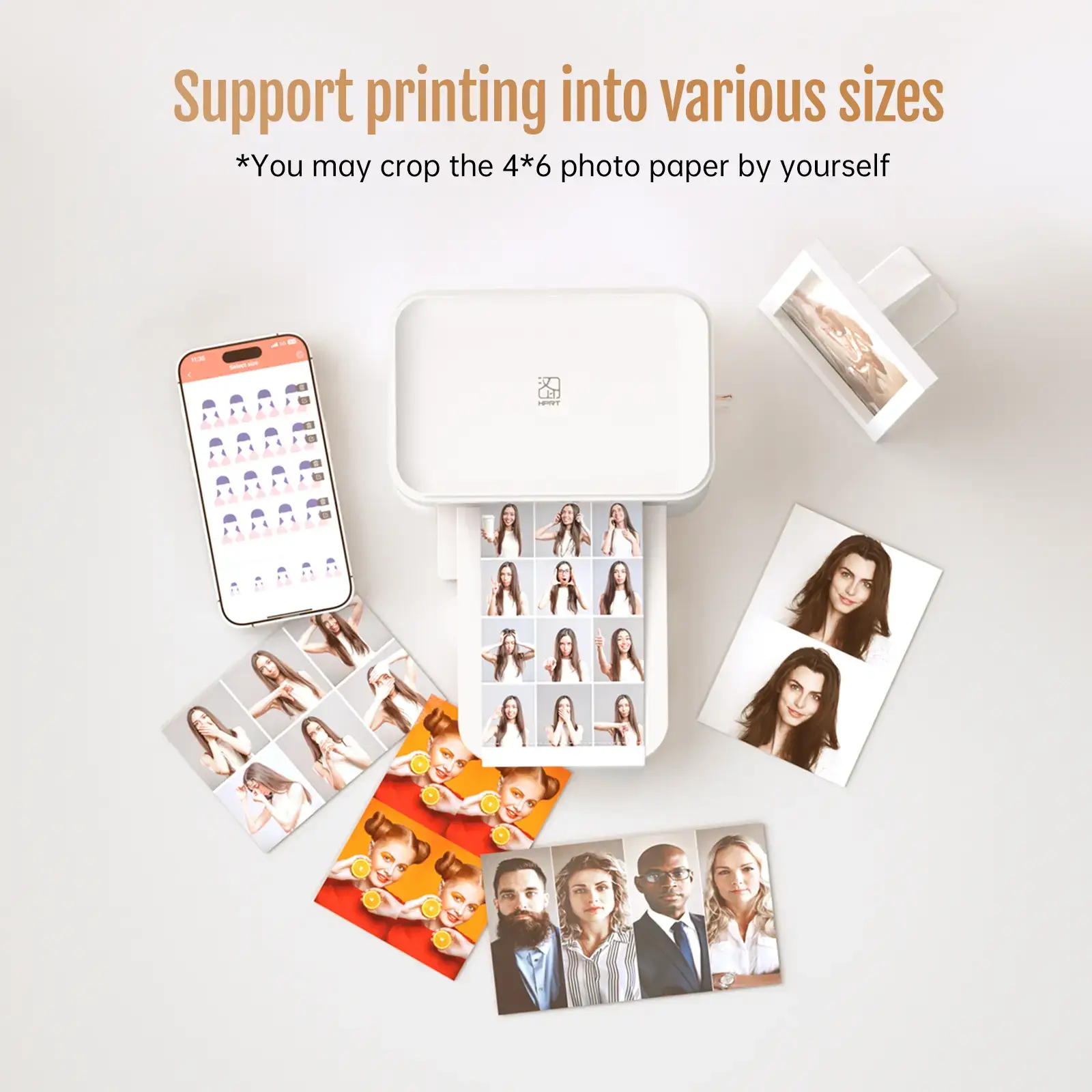 4x6 Photo Printer, Includes 20 Sheets & 1 Ribbon, Portable Thermal Dye Sublimation Printer with AR Video Printing, Valentine's Day Gift