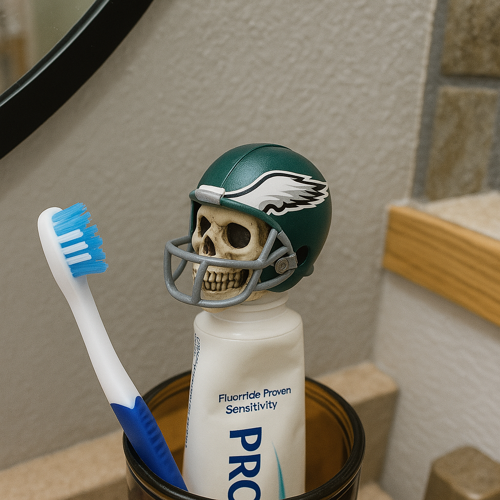 💀🏈NFL Skull Toothpaste Cap