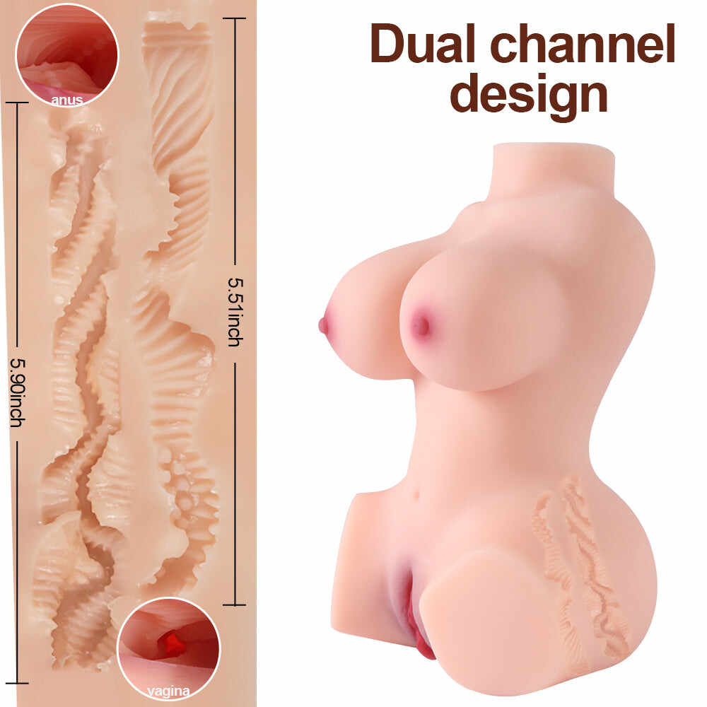 US Stock - Arizona TPE Lovely Tits And Butt Realistic Pussy Half Body Sex Doll For Men