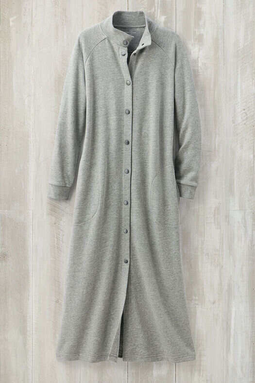 Snap-Front Sweatshirt Lounger