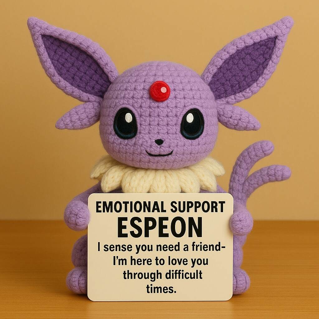Eevee Hand-Crocheted Emotional Support