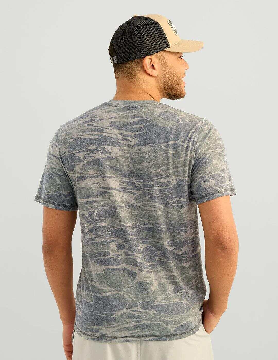 Leeward Short Sleeve Camo Crew