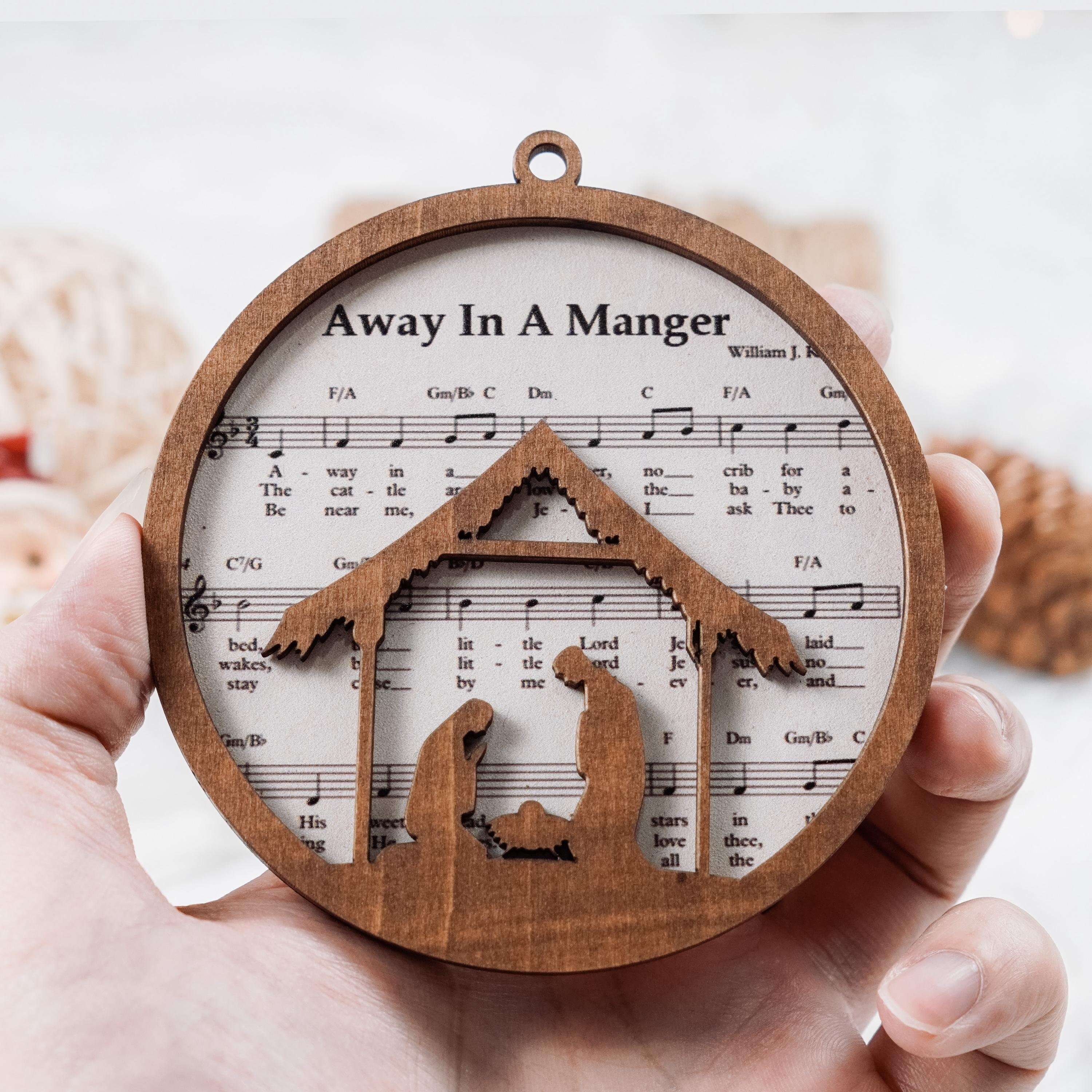 Music Sheet Nativity Ornament