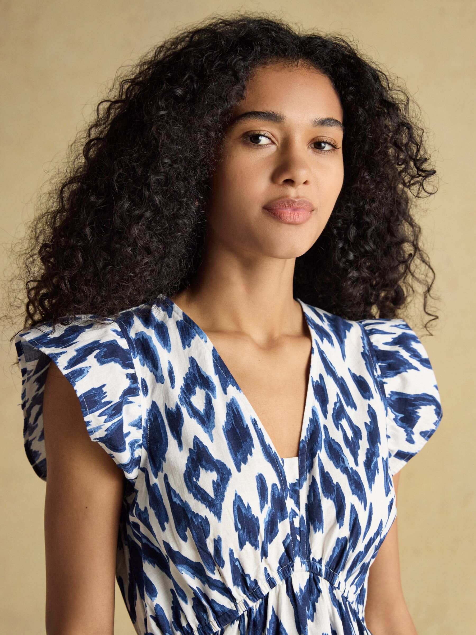 Winnie Green Frill Shoulder Dress