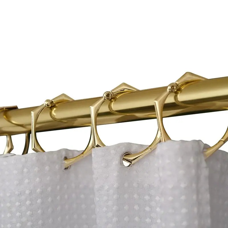 Utopia Alley Adjustable 72-Inch Shower Curtain Tension Rod - Rust-Proof Aluminum with Rubber End Cap, No Drill Installation