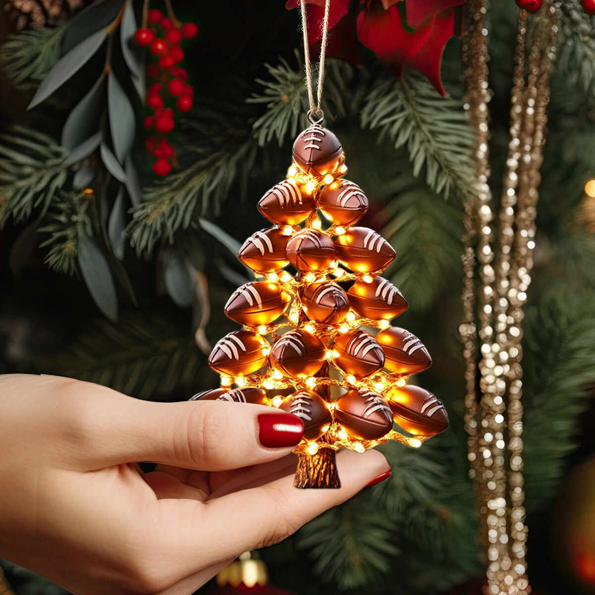 Football🏈🎄Tree Christmas Ornament