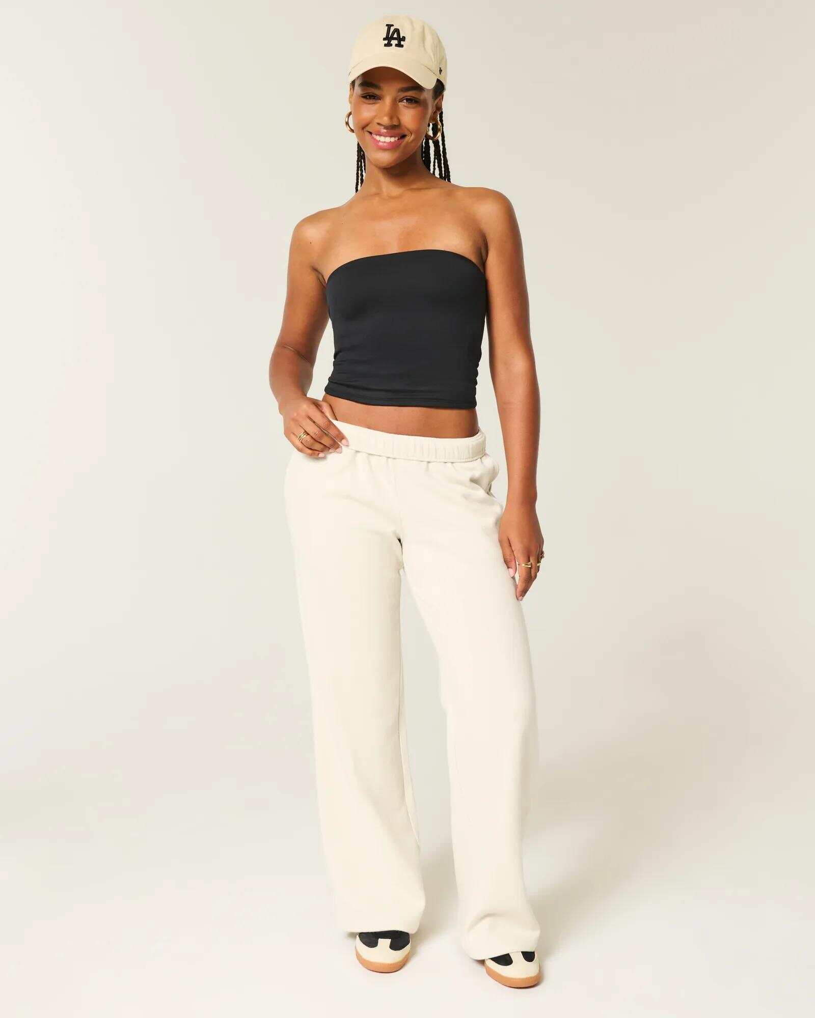 Wide-Leg Sweatpants