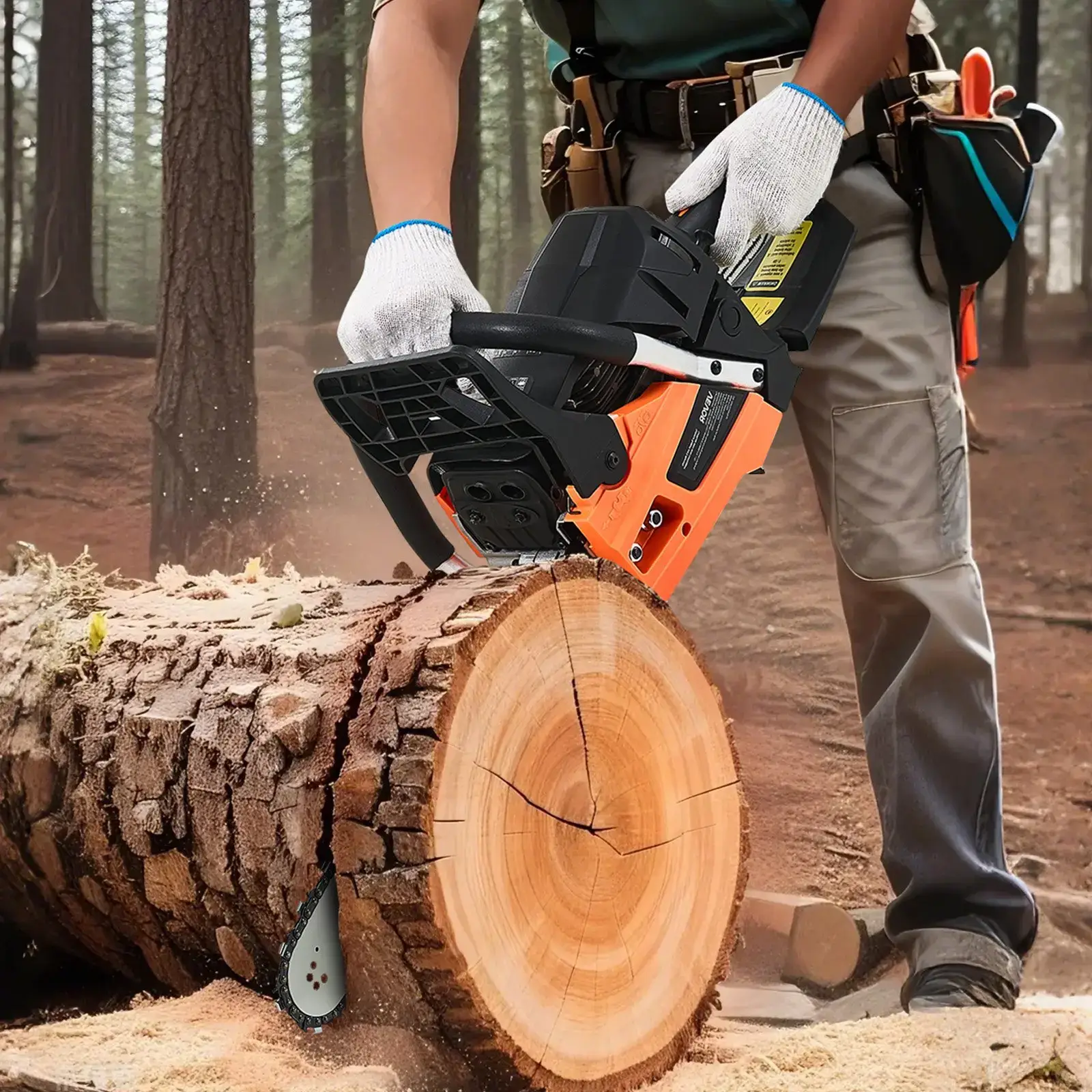 62cc Gas Chainsaw 3.8 HP Gas Powered 20 inch Chainsaw For Wood Cutting
