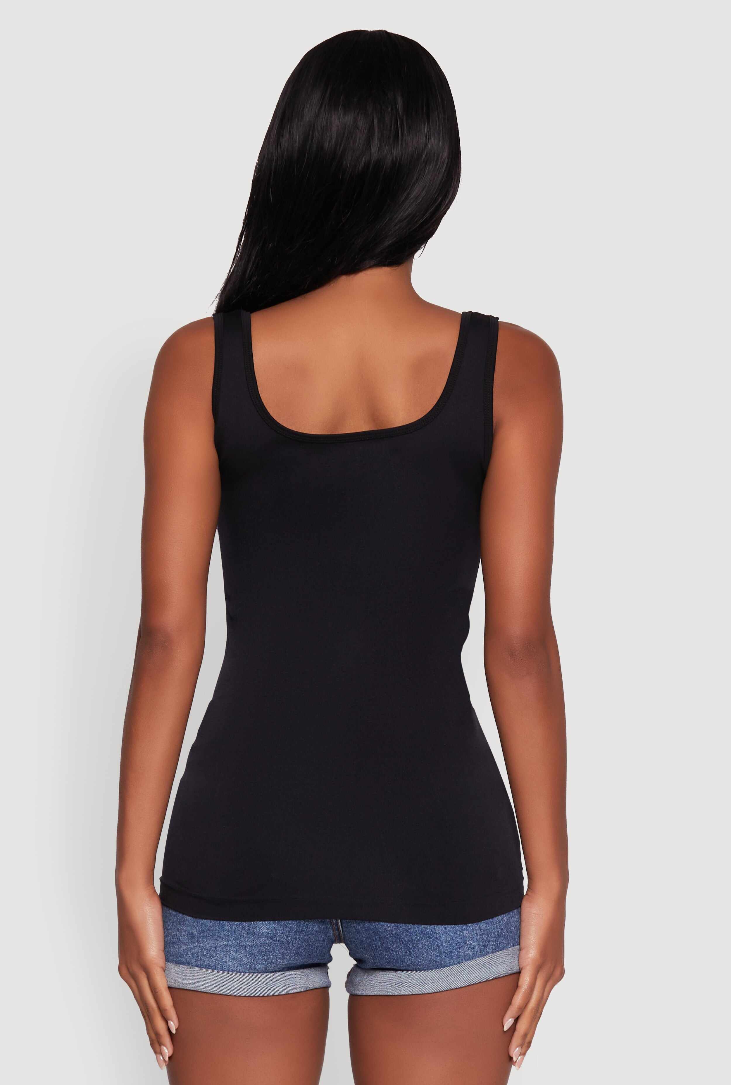 Seamless Classic Fit Scoop Neck Tank Top