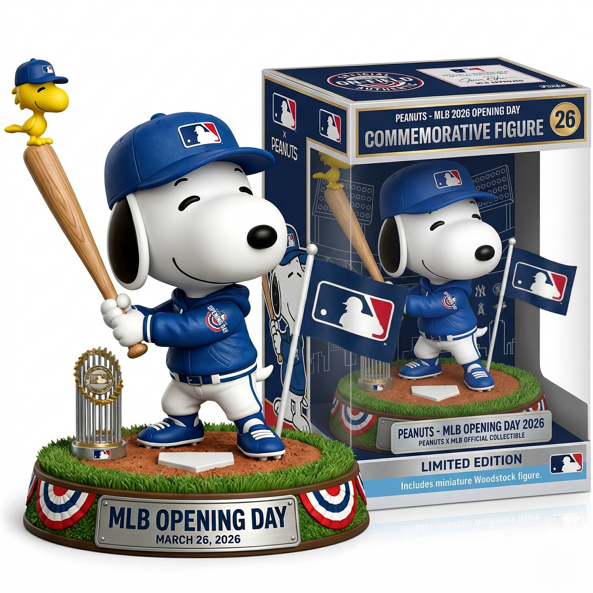 Snoopy – MLB 2026 Opening Day Commemorative Figure