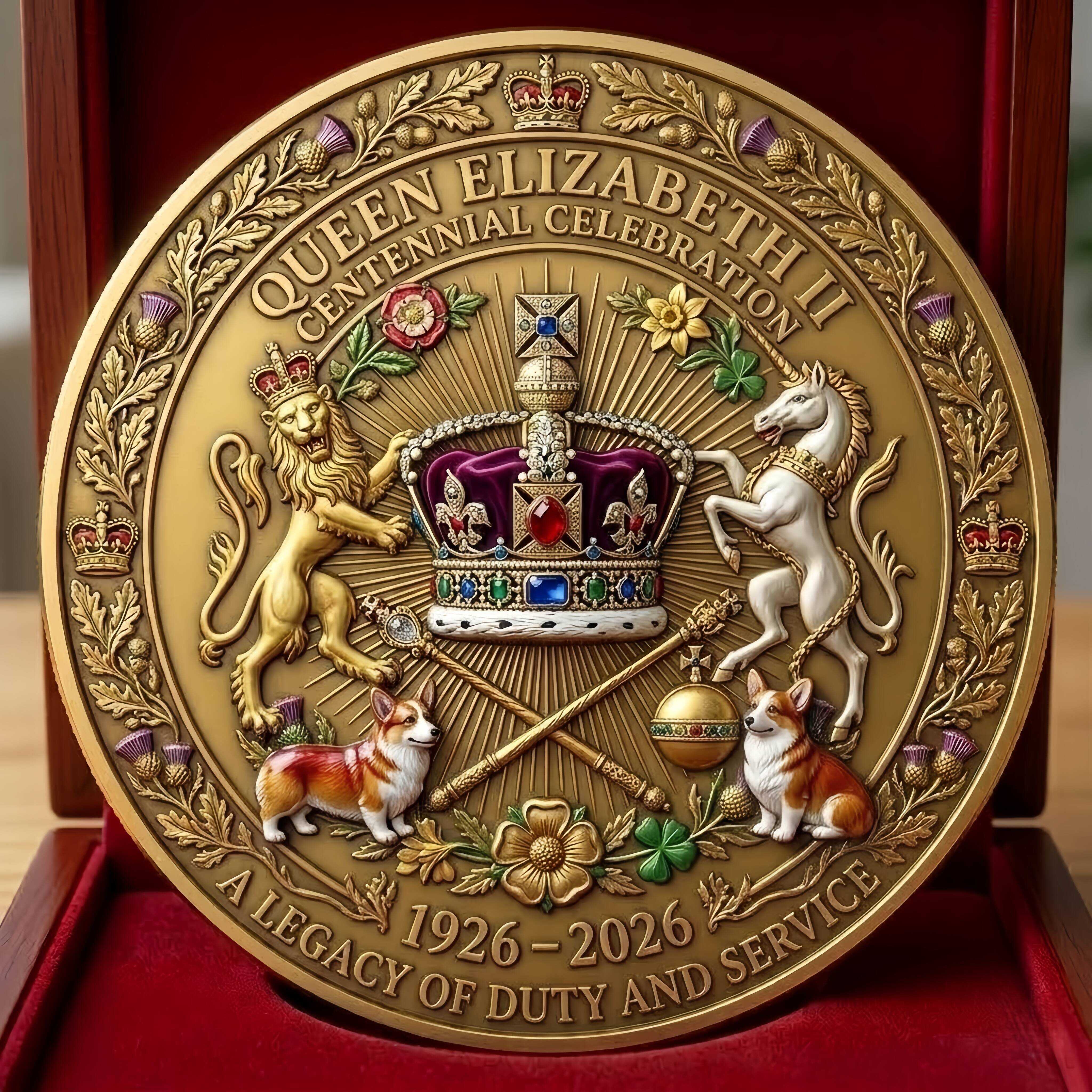 Queen Elizabeth II 100th Anniversary Commemorative Coin（1926-2026）