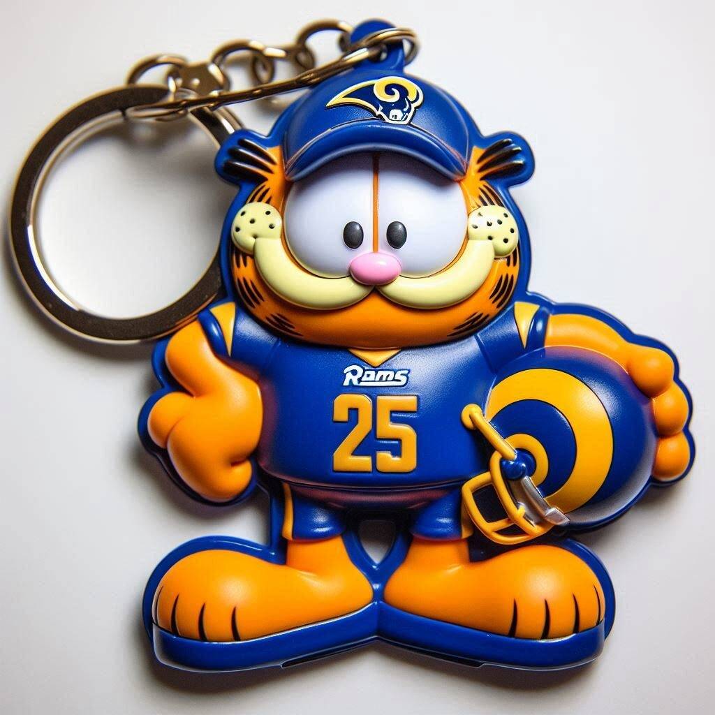 NHL Team Spirit Garfield Keychain
