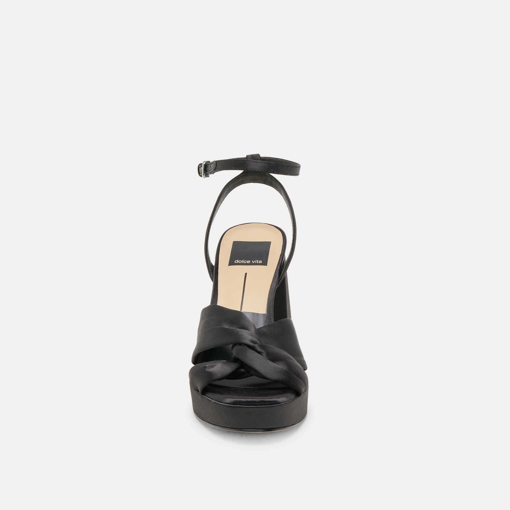 PARLO HEELS ONYX SATIN