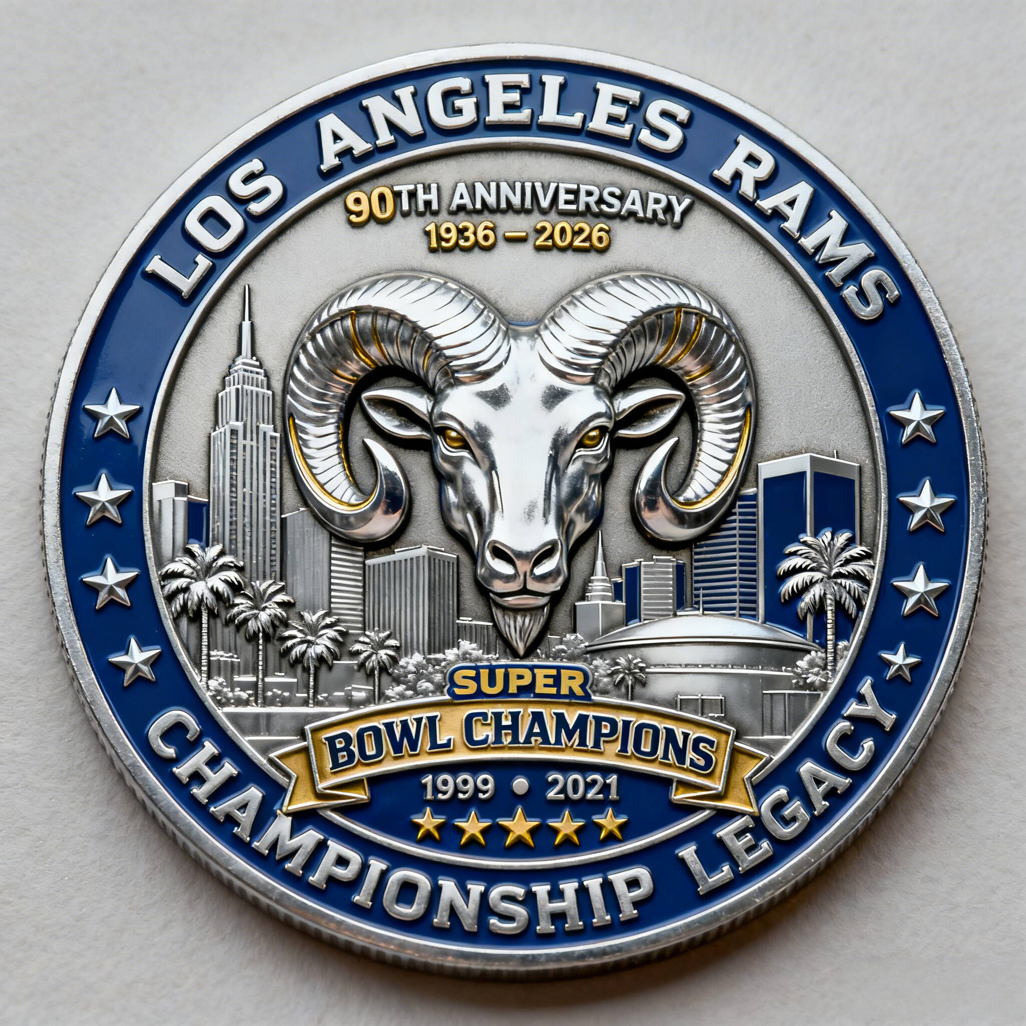 The Rams 90th Anniversary Commemorative Coin