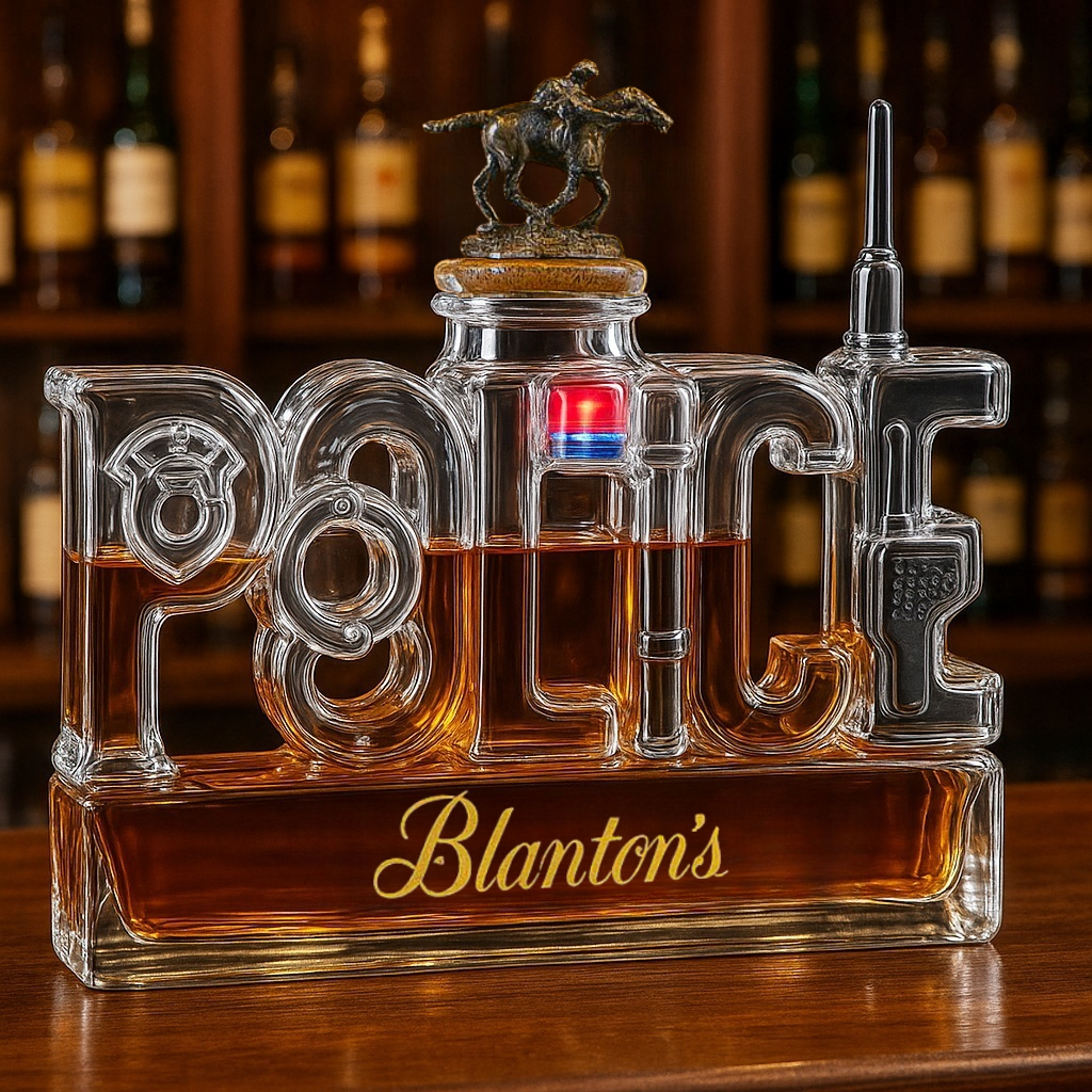 POLICE Whiskey Bottle