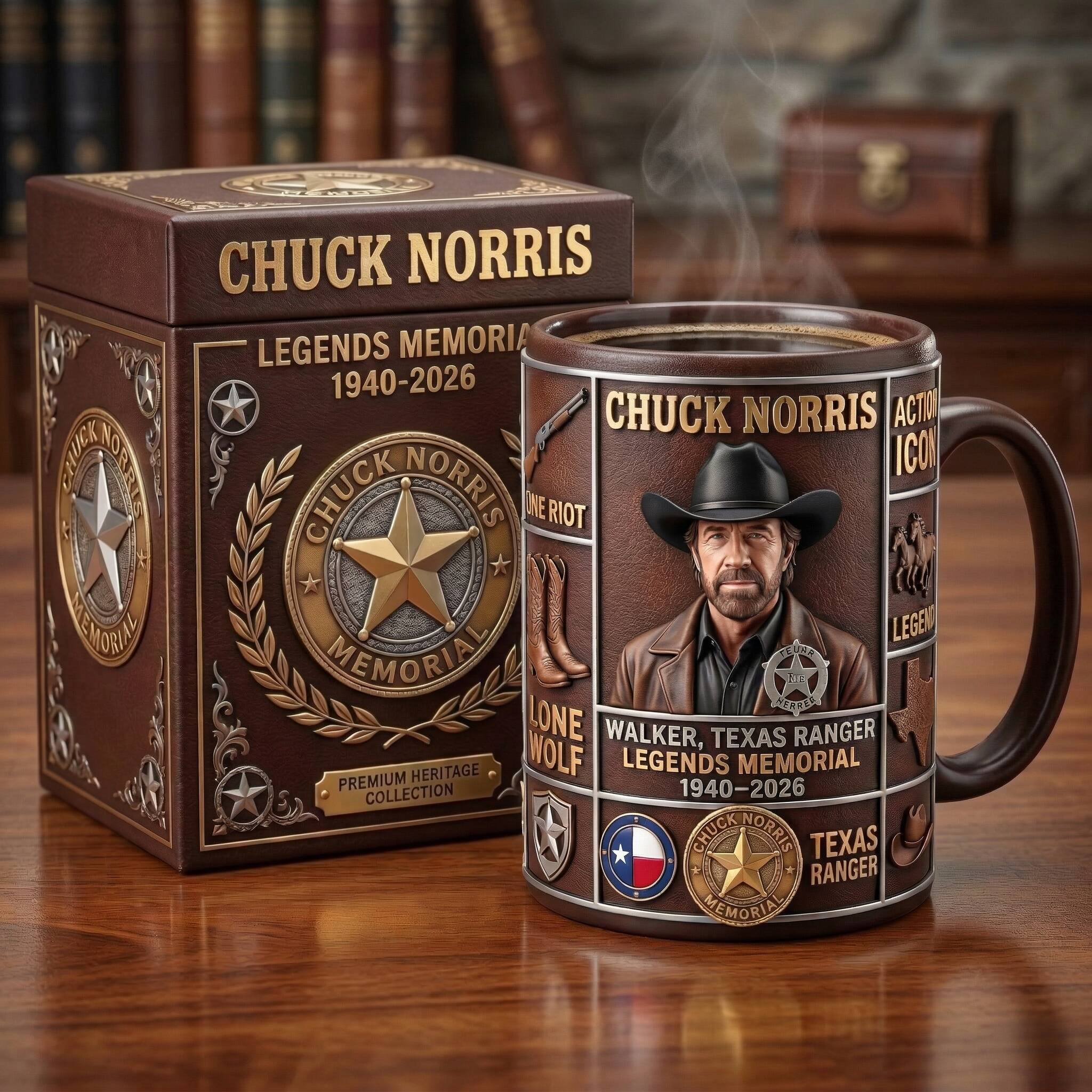 Chuck Norris Legends Memorial Mug🤠