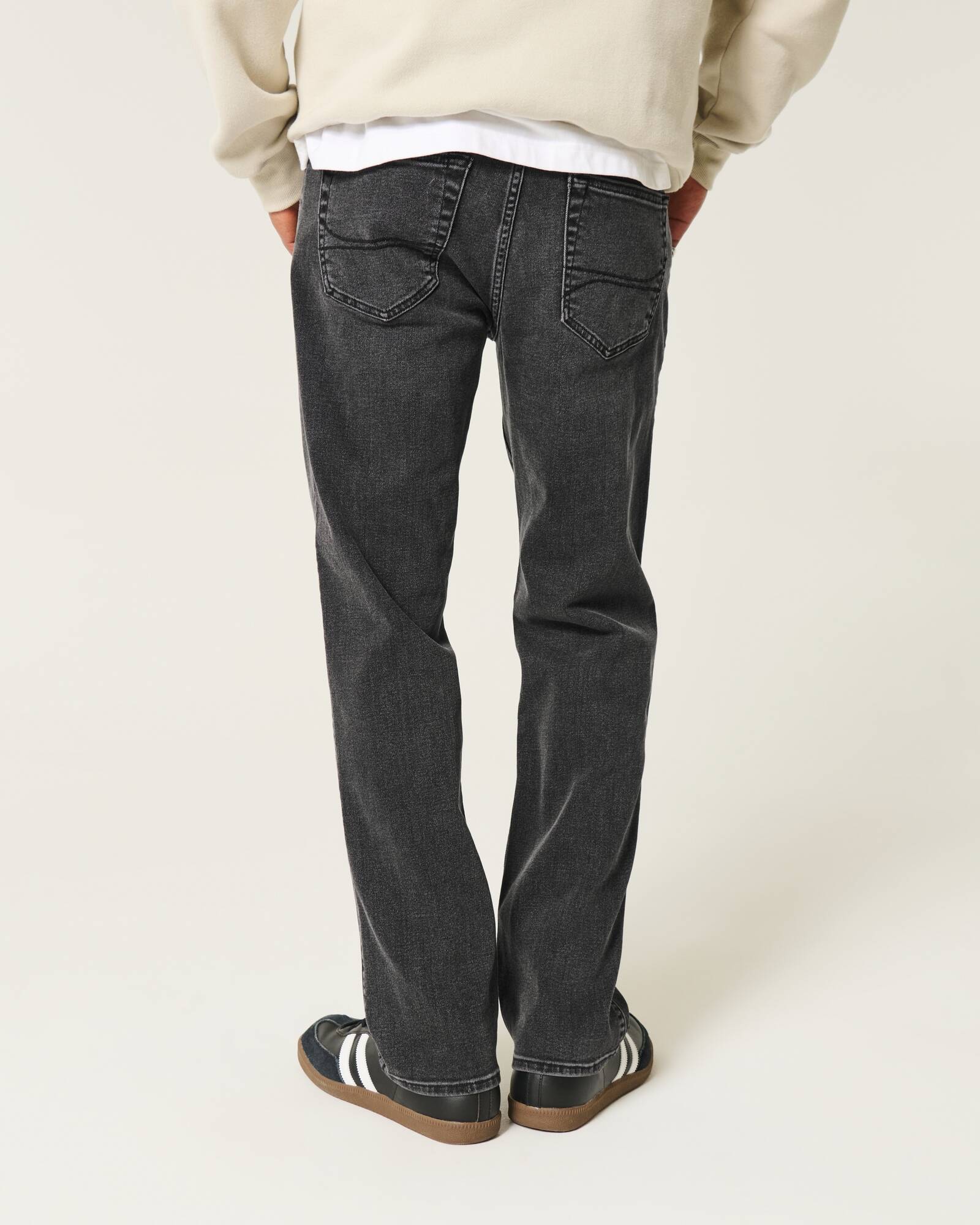 Light Wash Straight Jeans