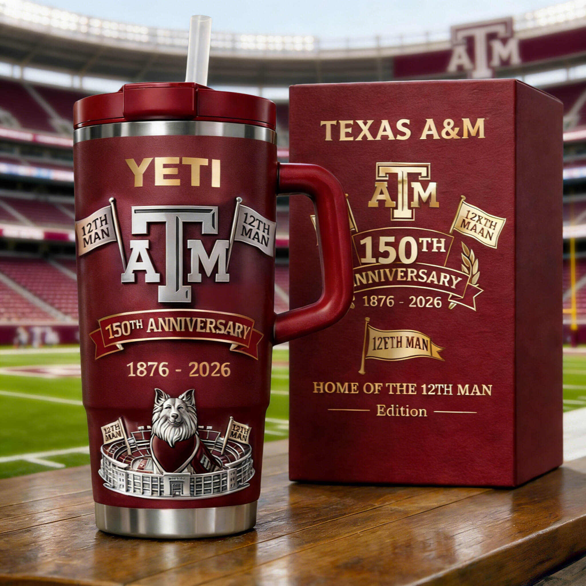 TX A&M 150th Anniversary Yeti Tumbler