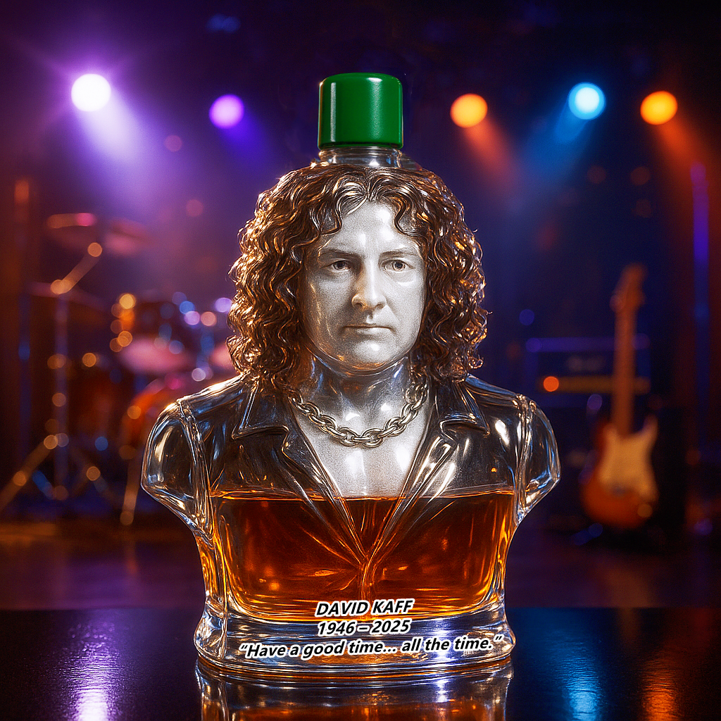 DAVID KAFF Commemorative Whiskey Bottle