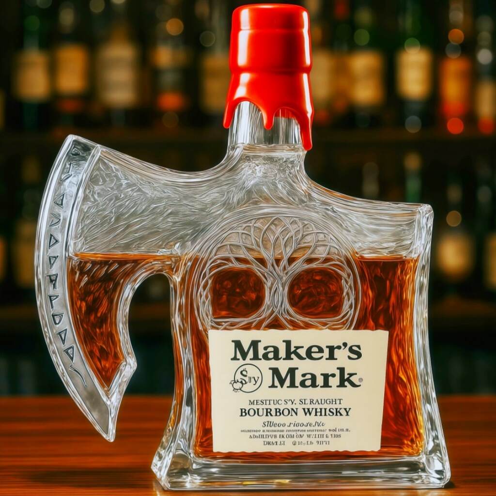 Viking Battle Axe Whiskey Bottle