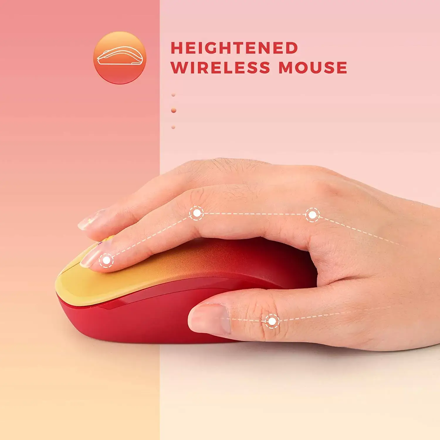 seenda Wireless Mouse, 2.4G Noiseless Mouse with USB Receiver - Portable Computer Mice for PC, Tablet, Laptop with Windows System - Mint Green