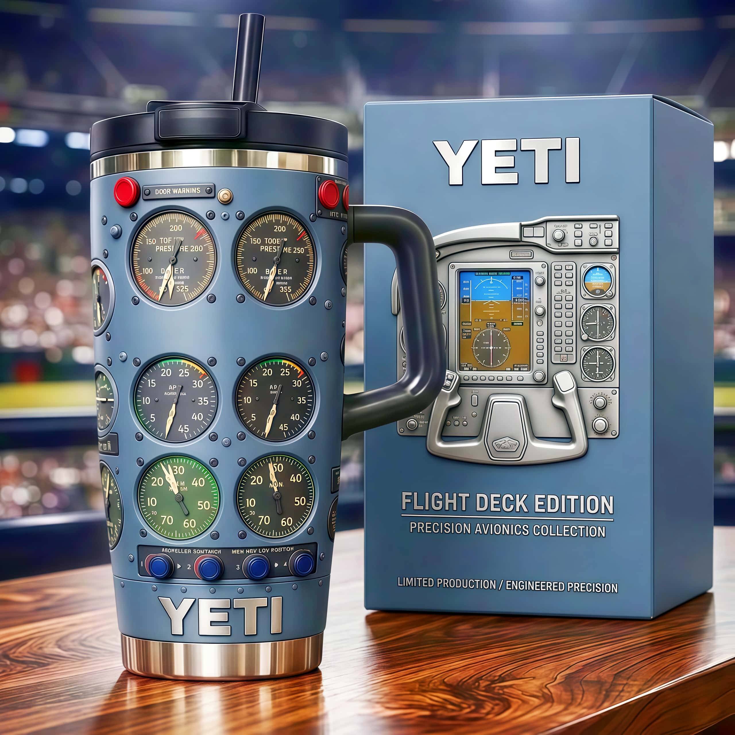 Flight Instrument Panel Yeti Limited Edition Tumbler