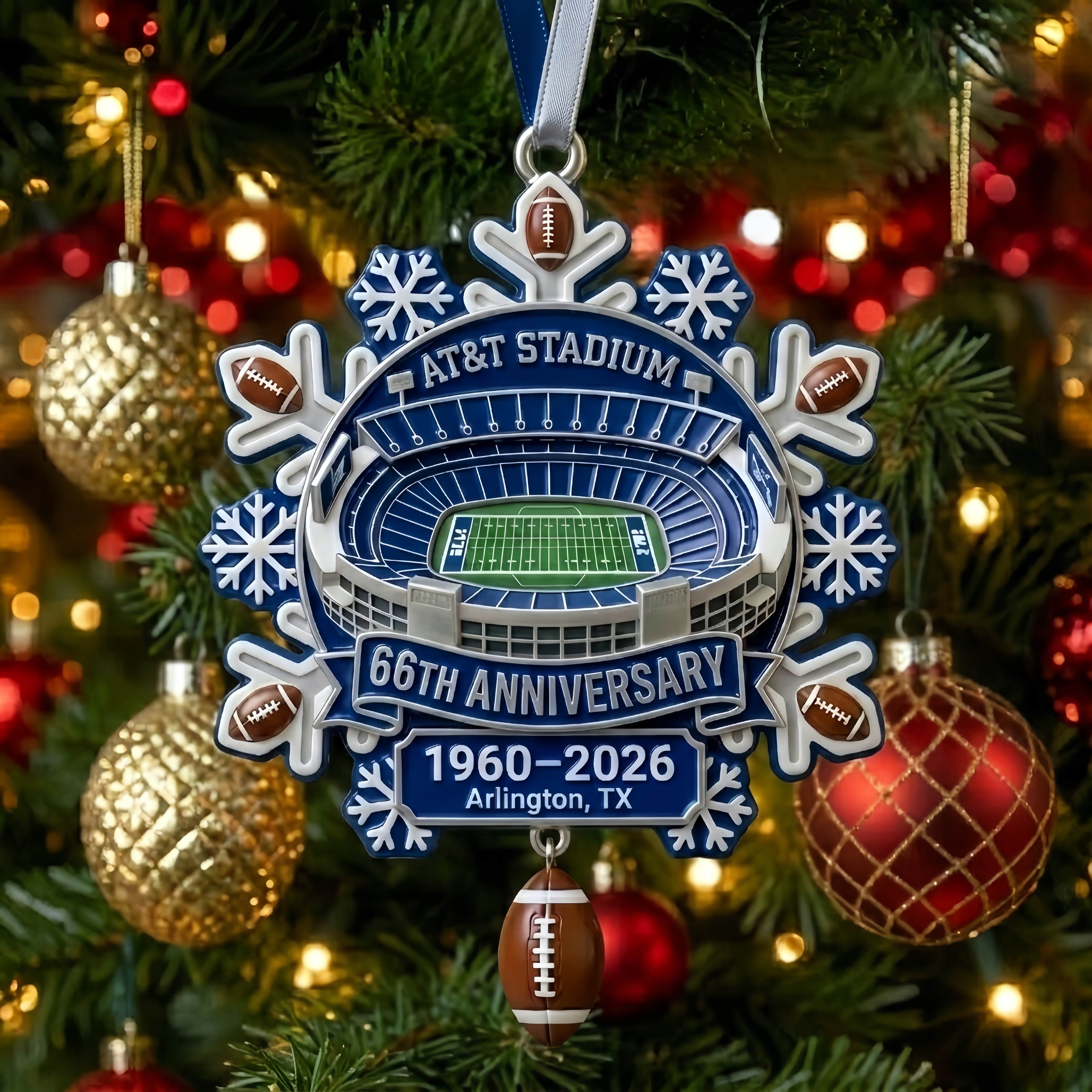 AT&T Stadium Anniversary Snowflake | 66th Edition