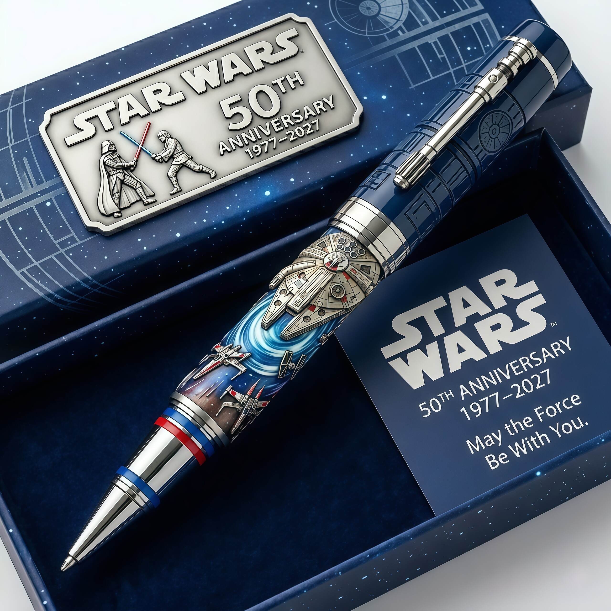 STAR WARS 50th Anniversary Commemorative Pen (1977–2027)