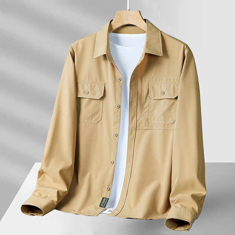 Men's Casual Loose Long Sleeve Shirt
