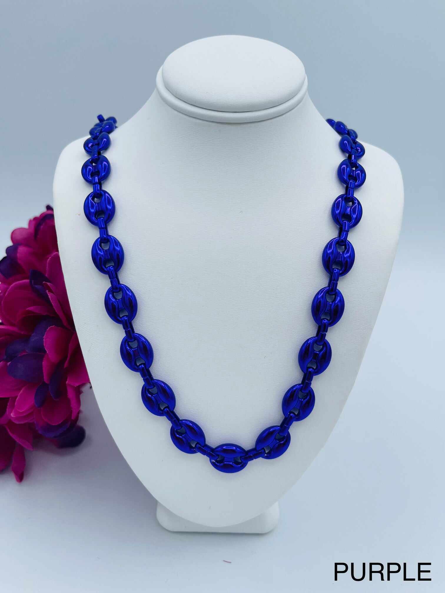 DOORBUSTER Coupled Up Necklace in Purple