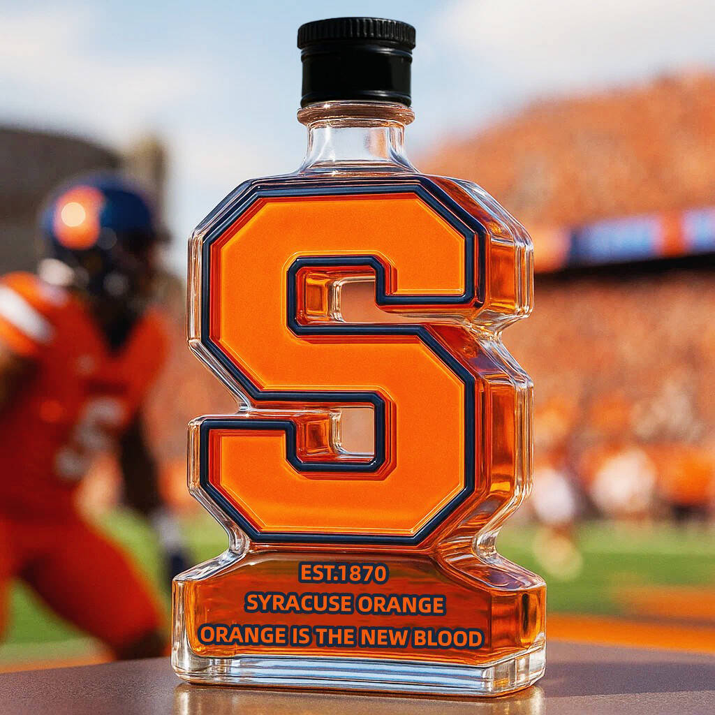Syracuse Orange Logo Limited Edition Whiskey Bottle