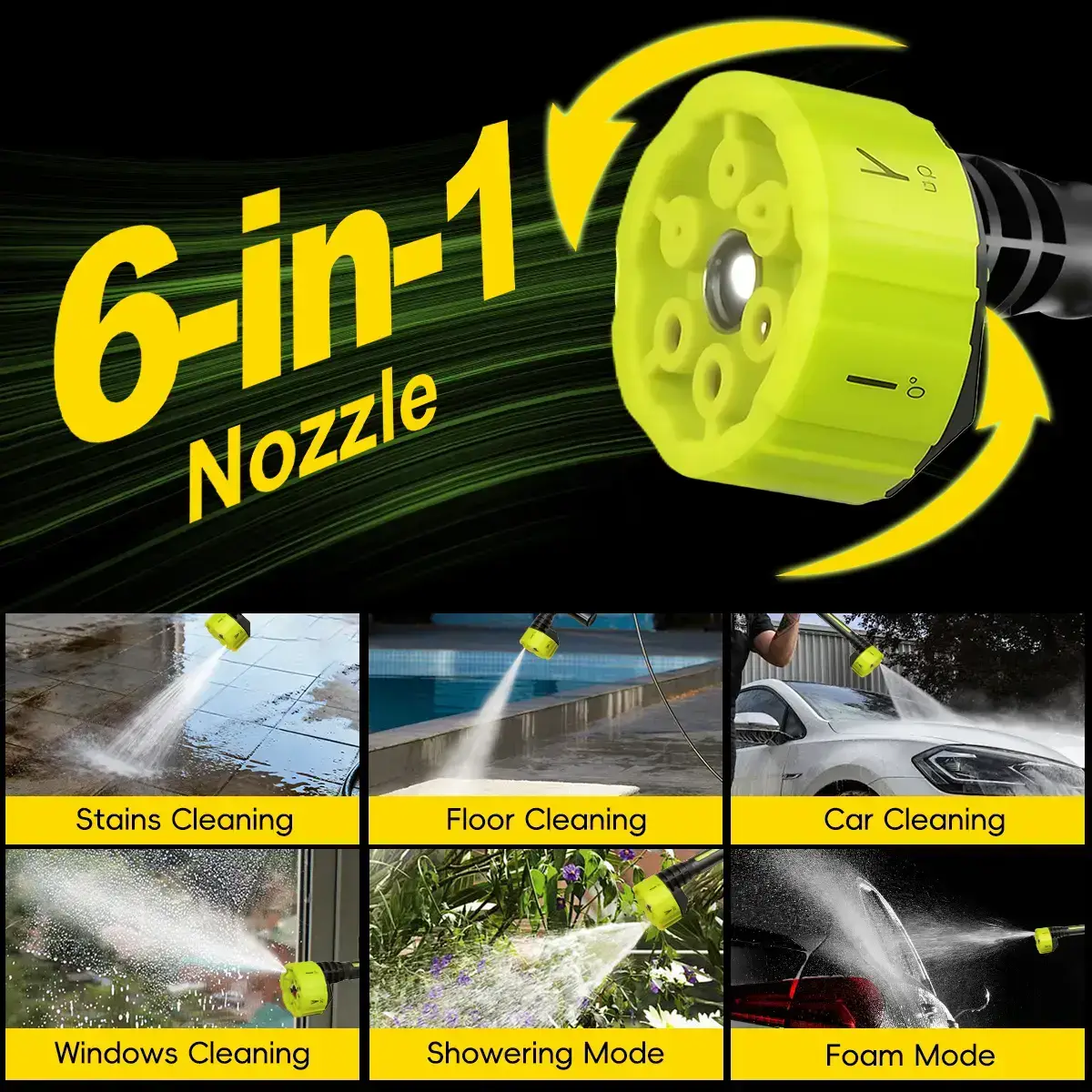 Cordless High Pressure Washer with Single Port Charging Base