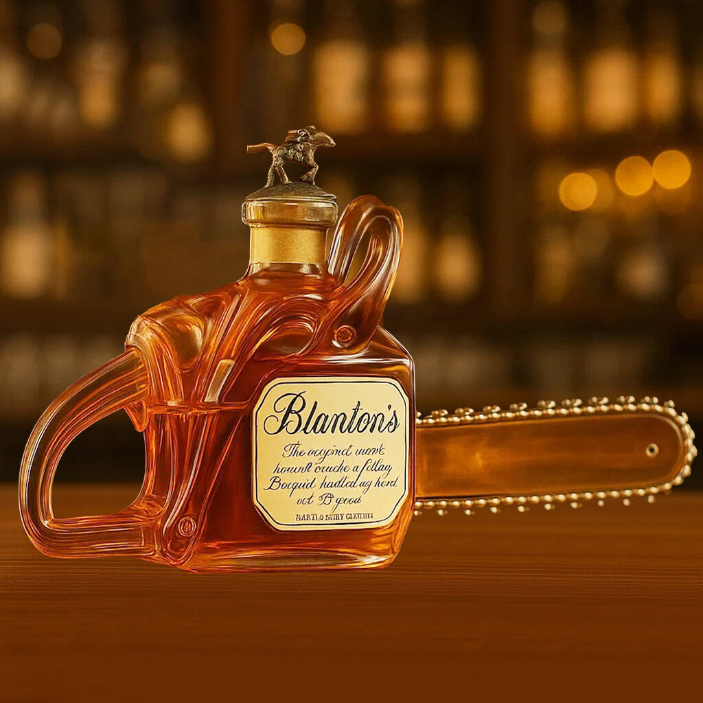 Chainsaw Whiskey Bottle