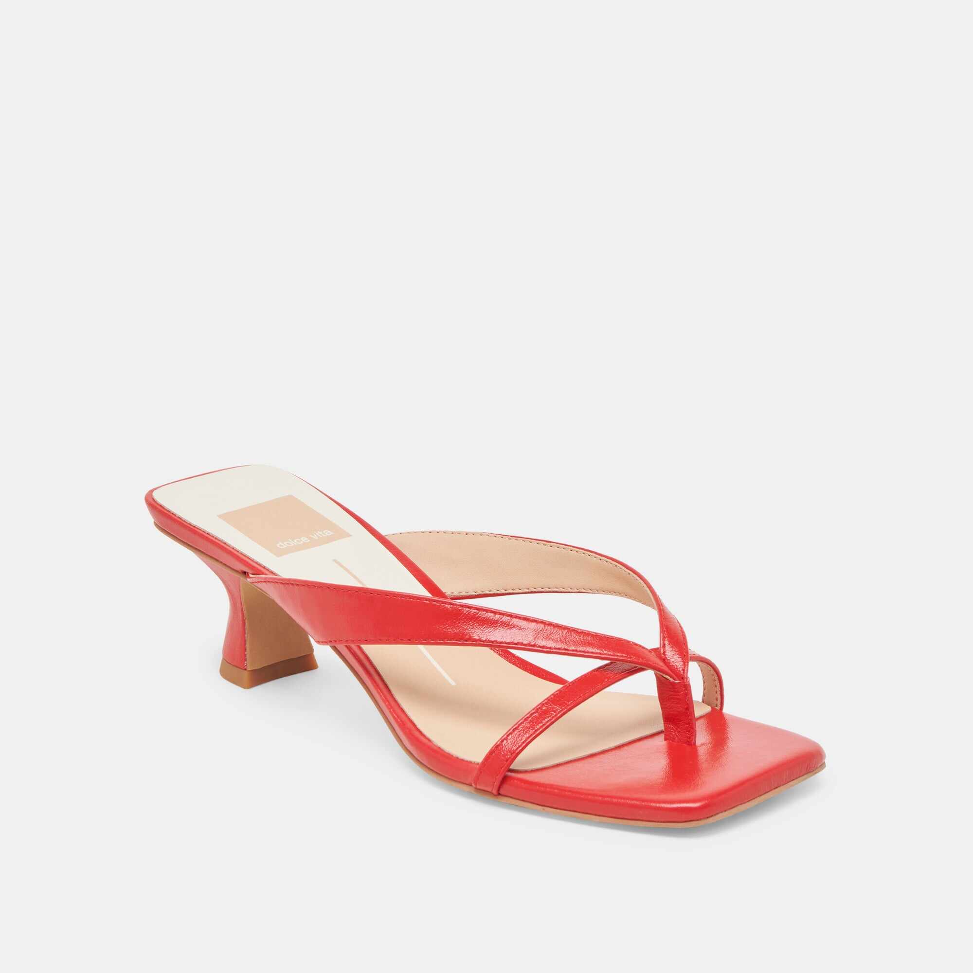 BREVEL WIDE HEELS CHILI LEATHER