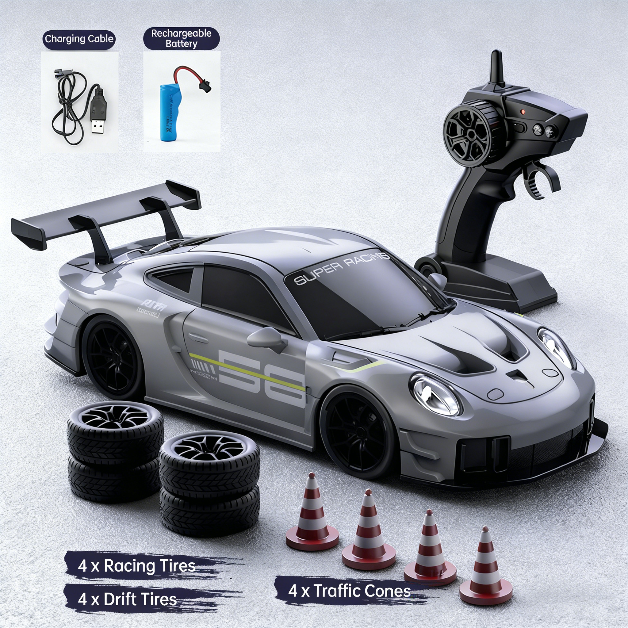 🎁Best Drift Toy Gift for Kids – High Speed RC Car