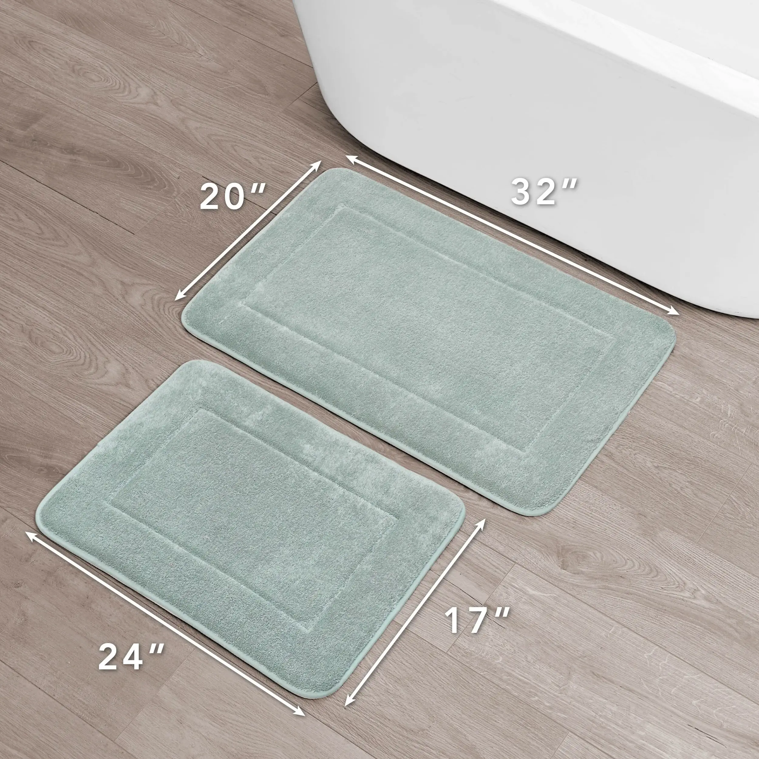 Oliver Brown Terry Memory Foam Bath Mat
