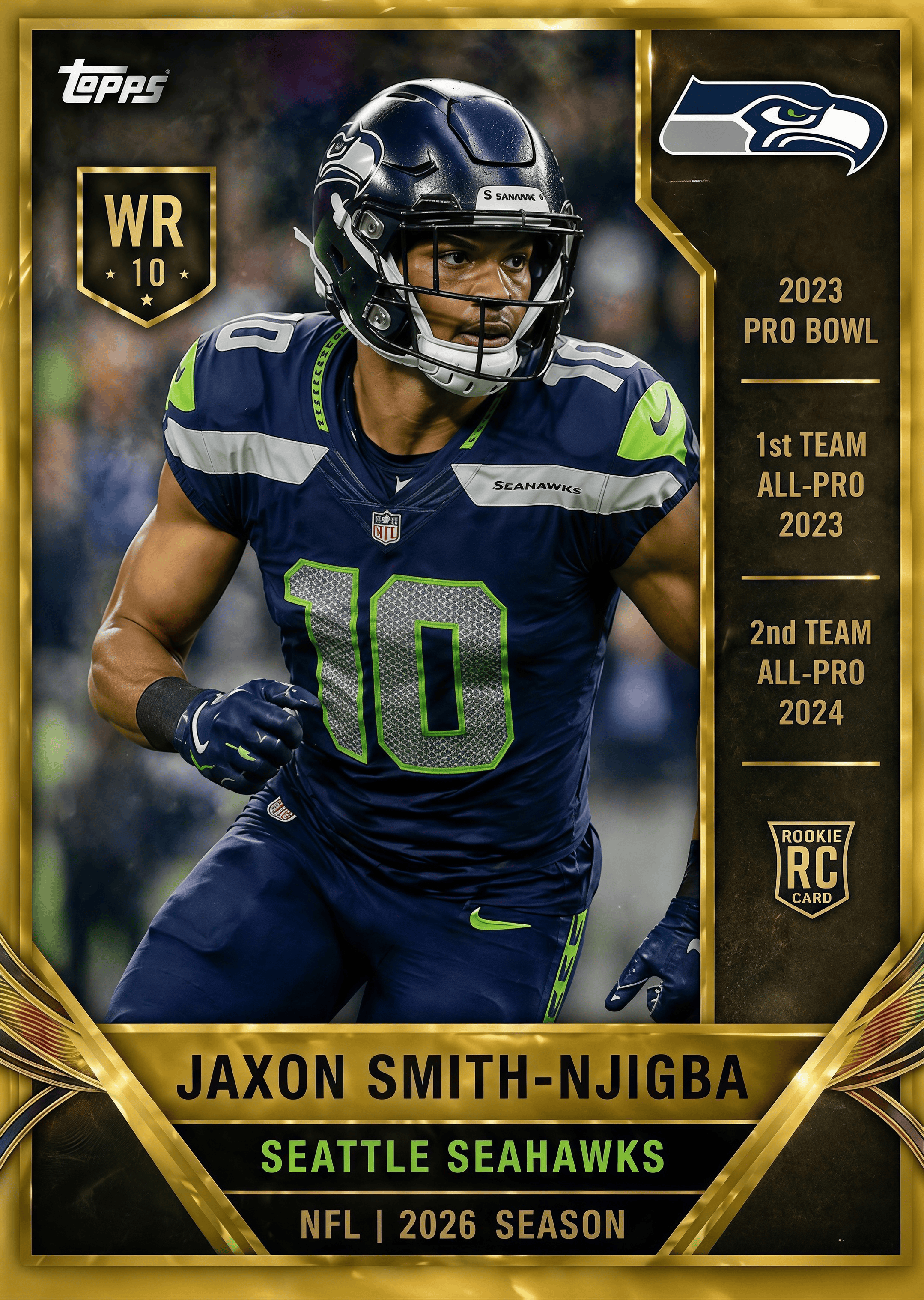 2026 Seattle Seahawks 50th Anniversary Trading Cards Hobby Box