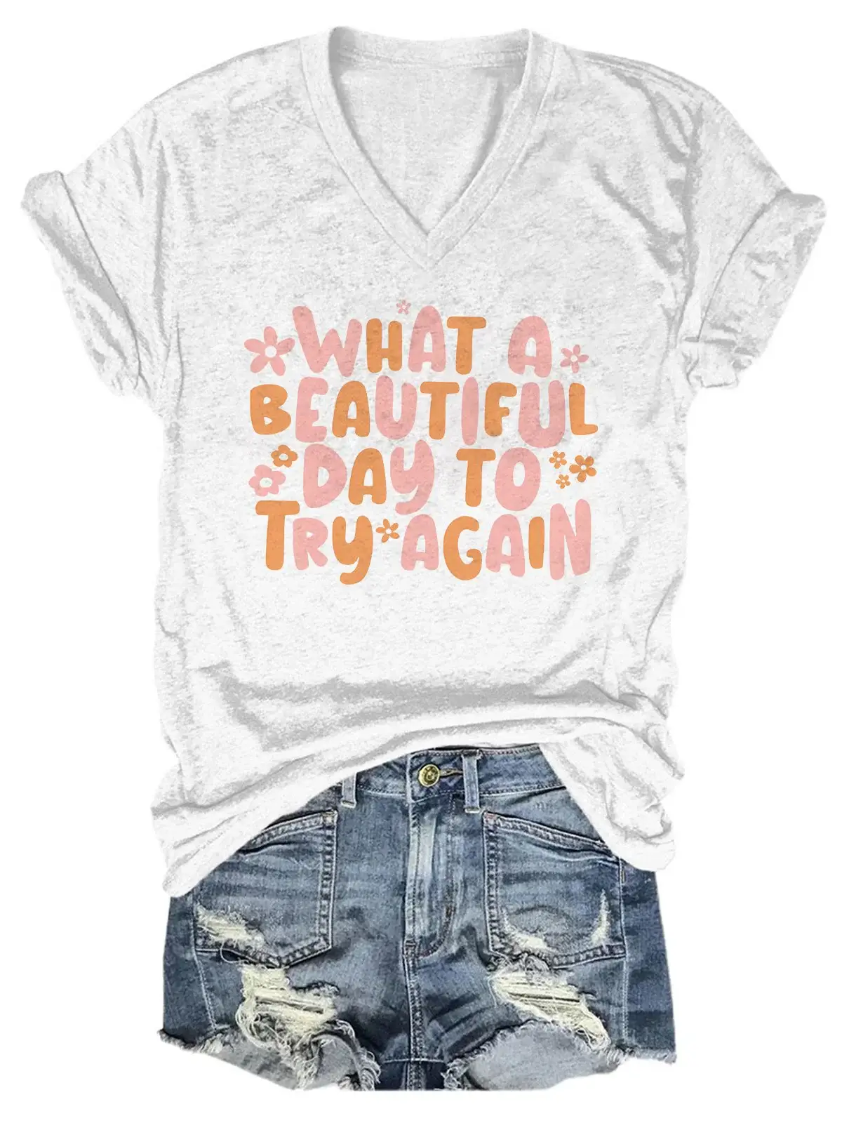 Mental Health It's A Beautiful Day Counselor Teacher ADHD Anxious Mental Health Awareness Casual Print T-shirt