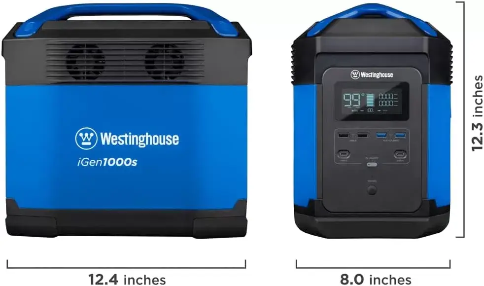 Westinghouse 155Wh 150 Peak Watt Portable Power Station and Solar Generator, Pure Sine Wave AC Outlet, Backup Lithium Battery for Camping, Home, Travel, Indoor/Outdoor Use (Solar Panel Not Included)