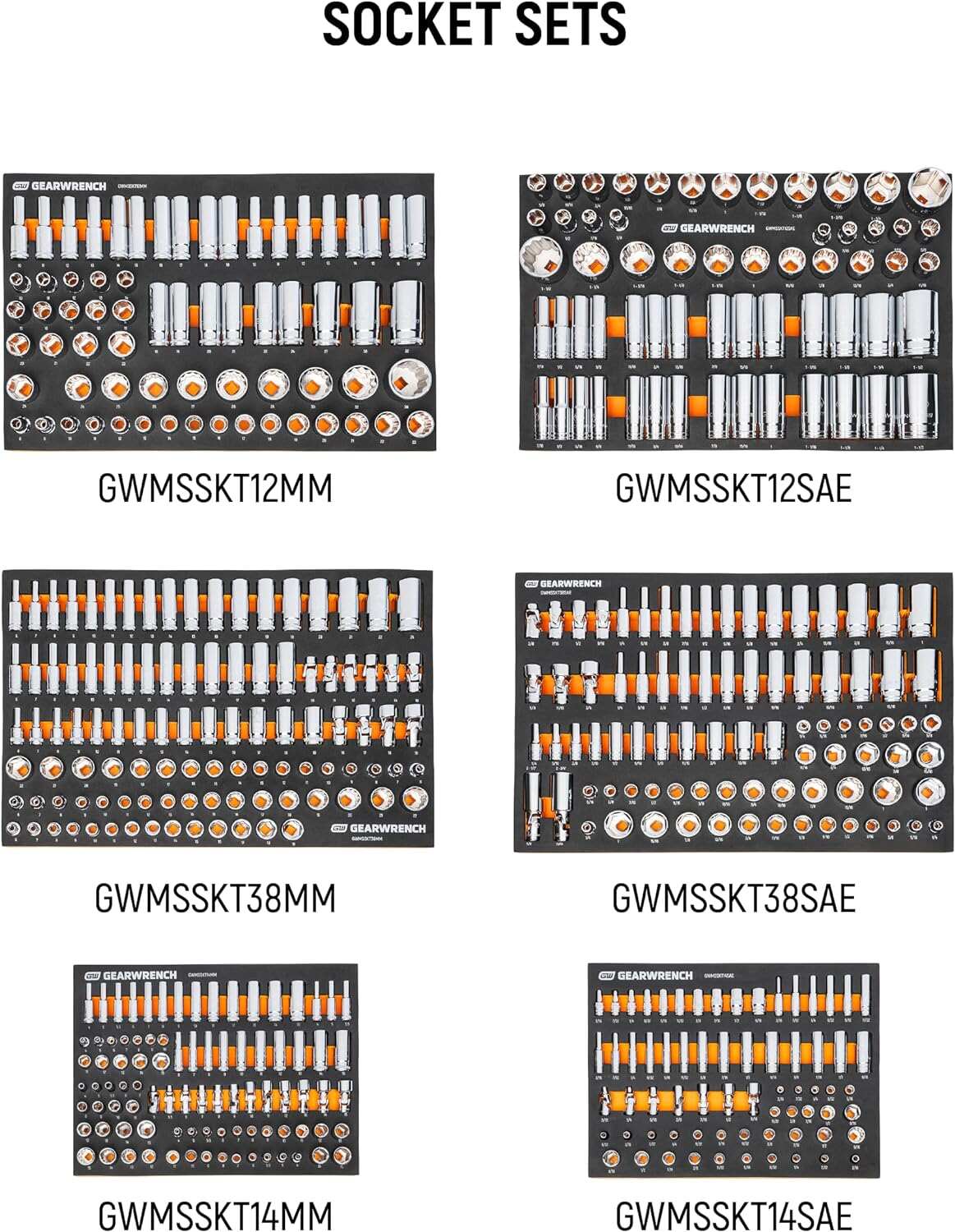 GEARWRENCH 1268 Piece Master Mechanics Tool Set in Premium Modular Foam Trays with GSX Mobile Tool Storage | MEGAMOD1268
