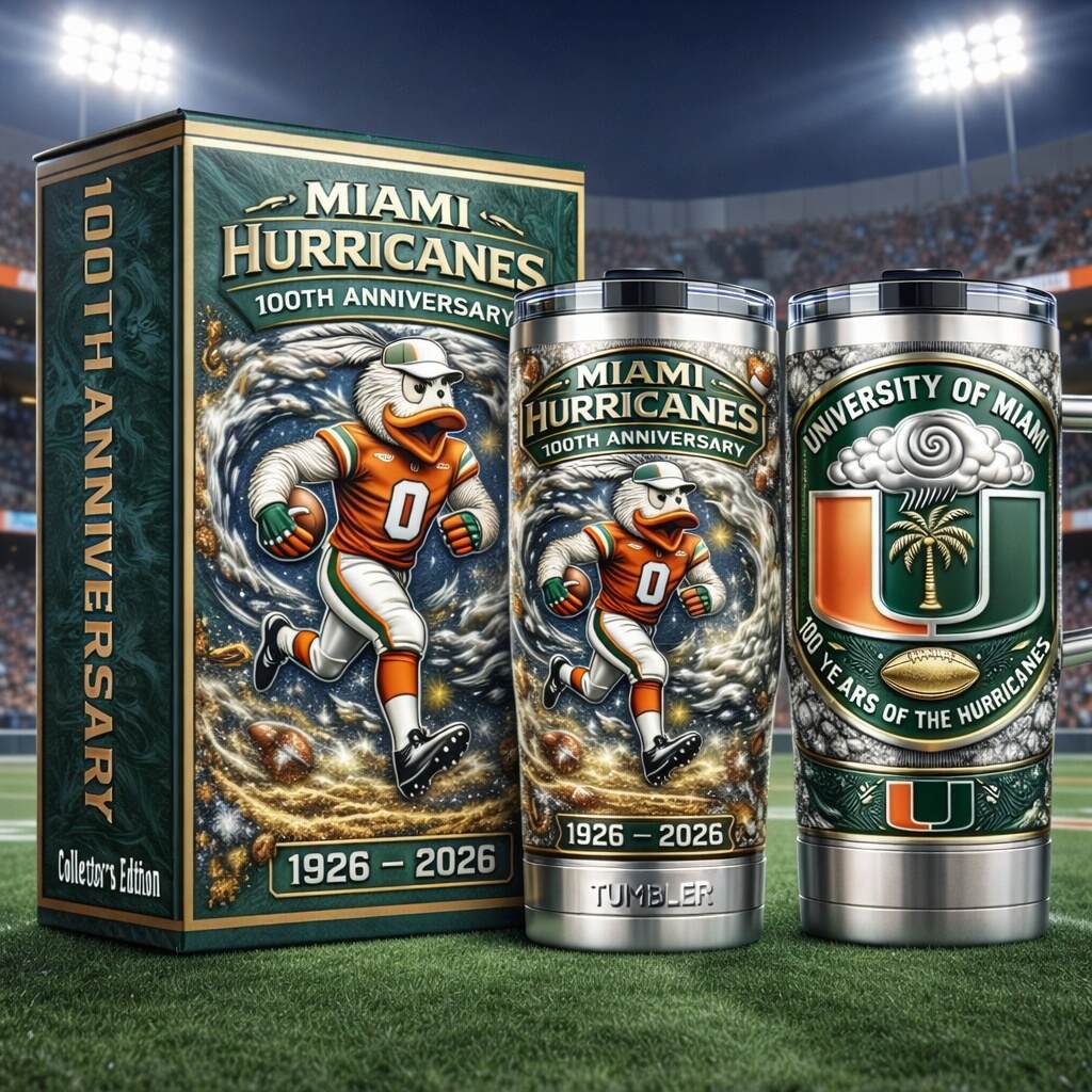 Miami Hurricanes 100th Anniversary Limited Edition Tumbler