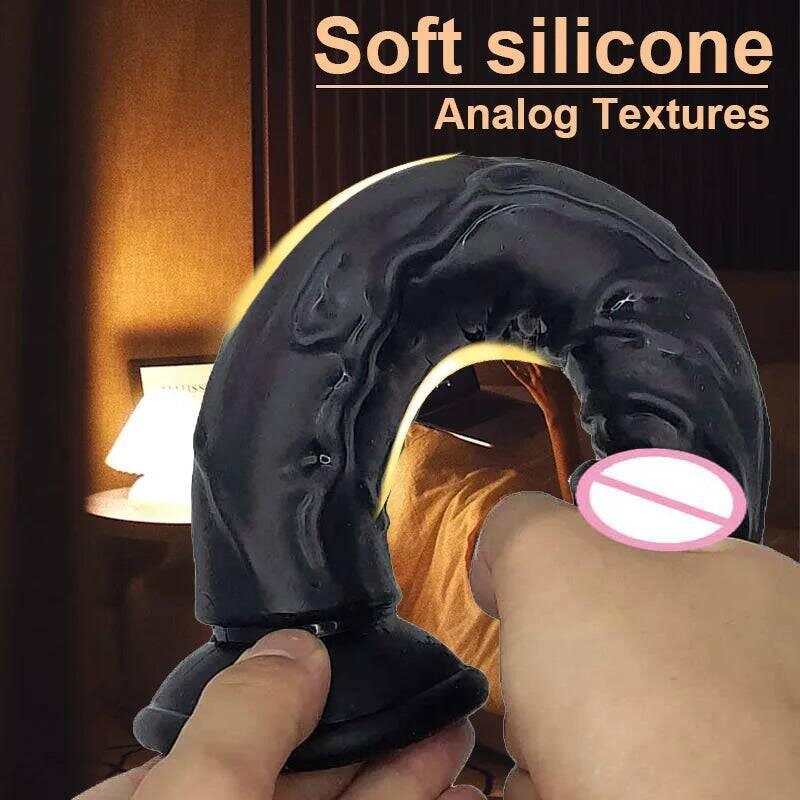 Transparent Jelly Dildo – Large Suction Cup Dildo in 5 Colors for Anal & Vaginal Play