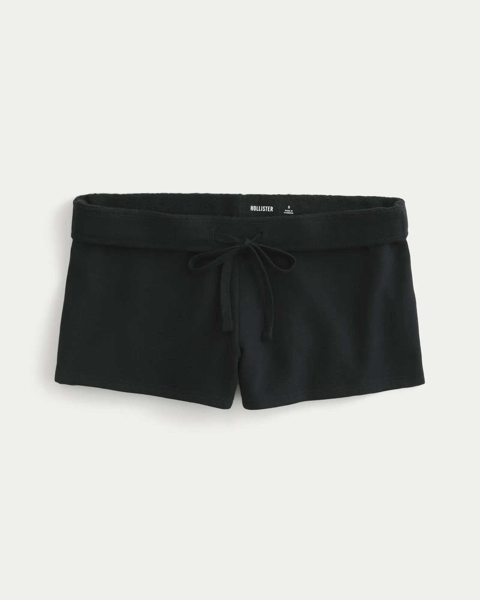 Side Stripe Fleece Mini Shorts