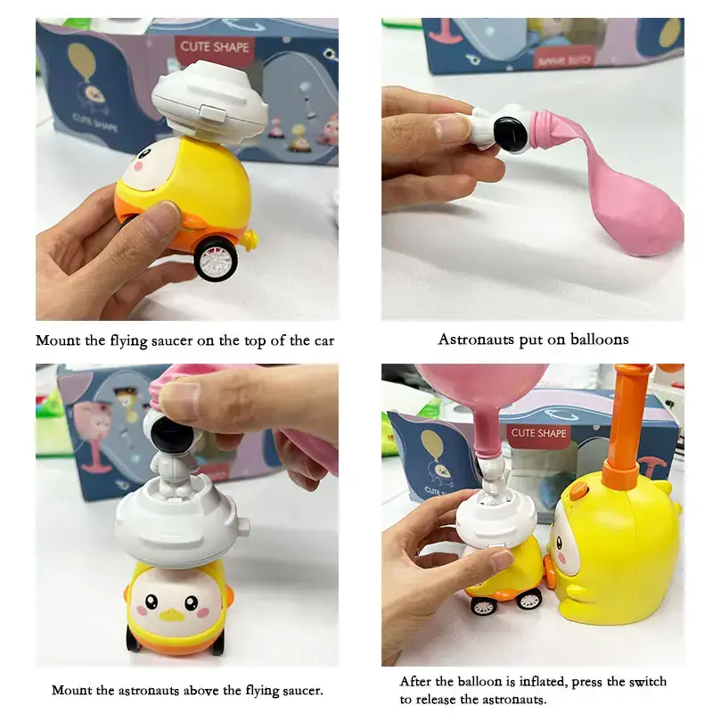 Children's Balloon car,early education and intelligence,Animal aerodynamic balloon car, pressing car interactive toy,flying balloon toy Boost imagination, sharpen focus, & build hands-on skills And it also helps to exercise the child's body.