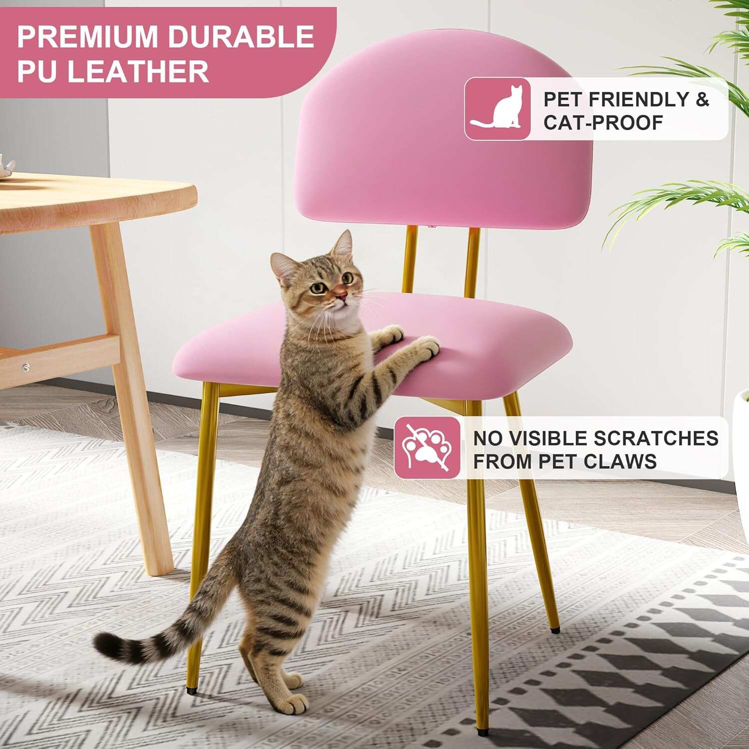 VECELO Dining Chairs Set of 2