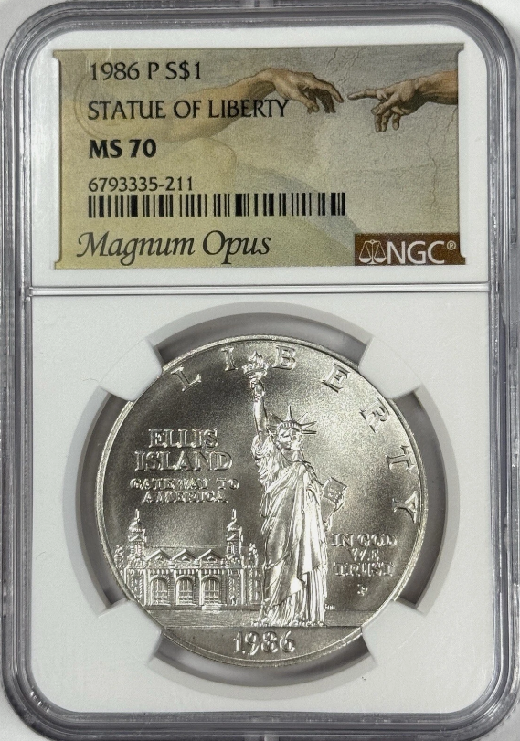 🔥1986 Statue of Liberty 100th Anniversary Silver Coin (P & S) —MS60-63💰Free Shipping