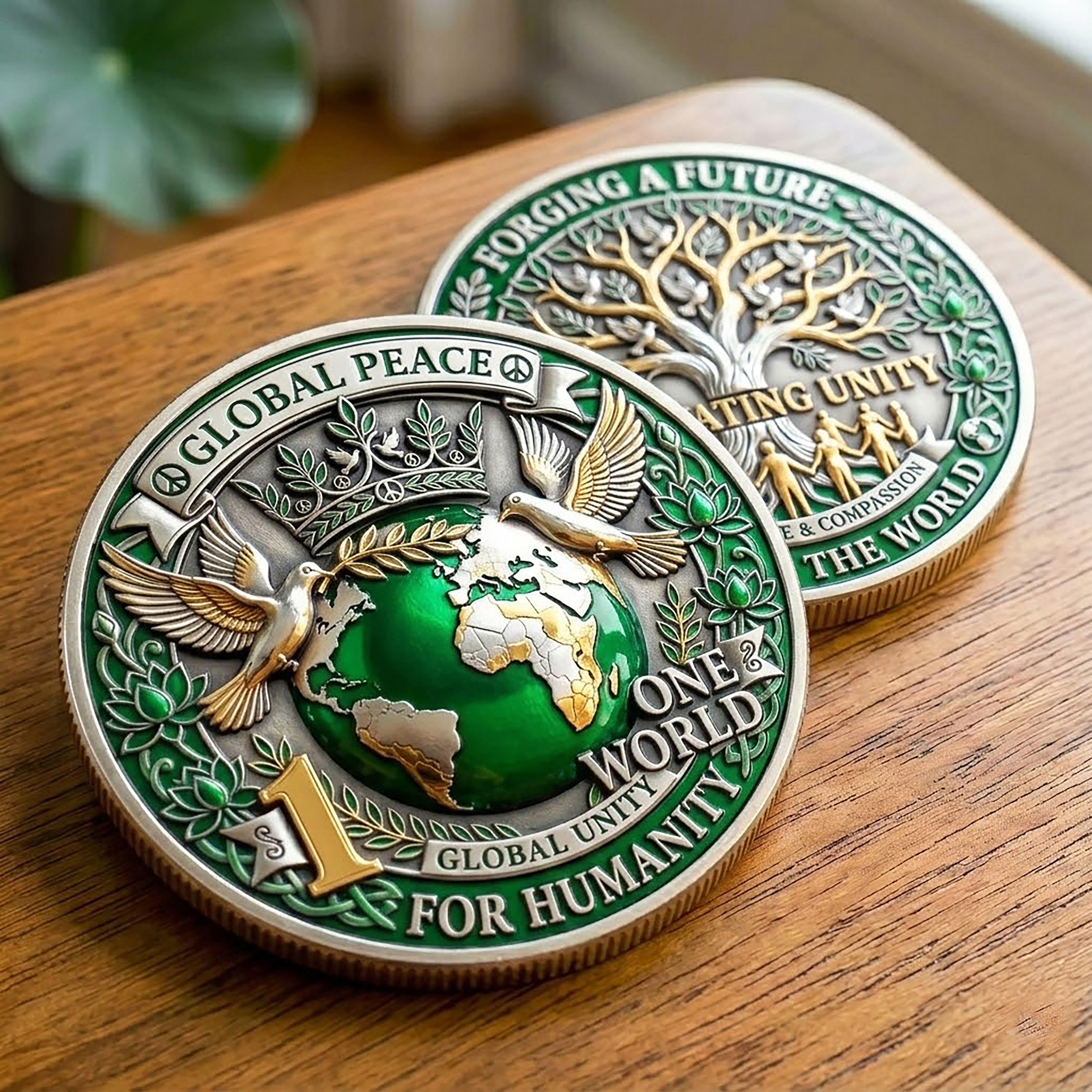🌍 One World Global Peace Commemorative Coin
